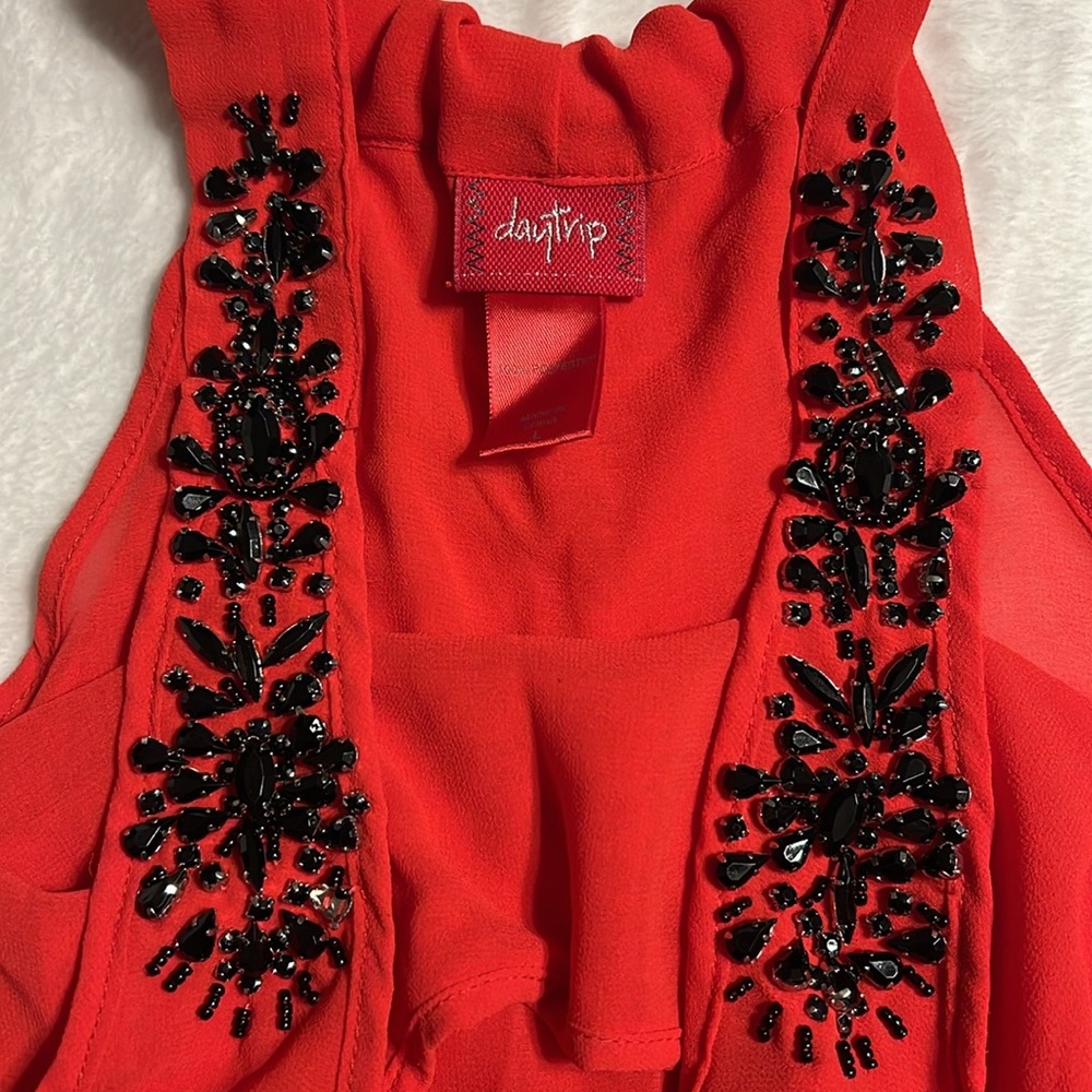 Daytrip Red Tank Sz L - Picture 6 of 7